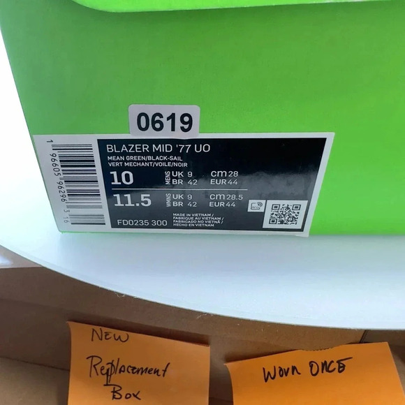 Nike Mens Shoes Dunk Mid 77 Oregon Ducks Limited Edition Sneakers Green Size 10 - Picture 8 of 8